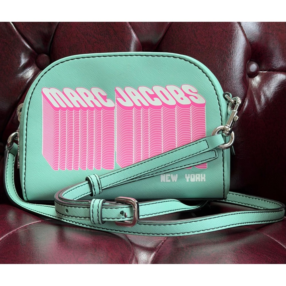 Marc Jacobs Playback Layers Logo Crossbody Retro Mint/Pink